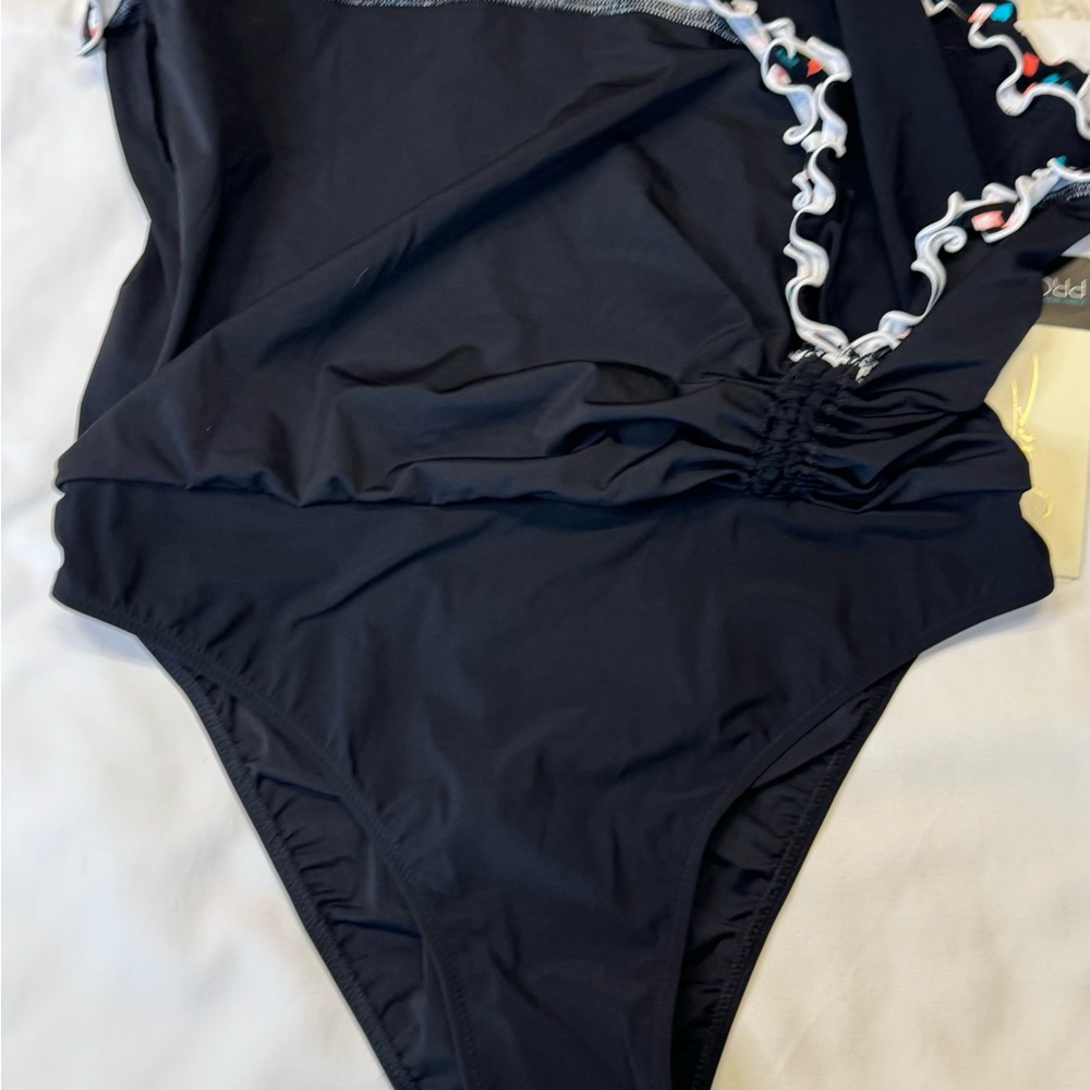 NWT Profile by Gottex Swim Skirt with Gin Jizz print ruffled trim in SIZE 10 - Picture 7 of 13